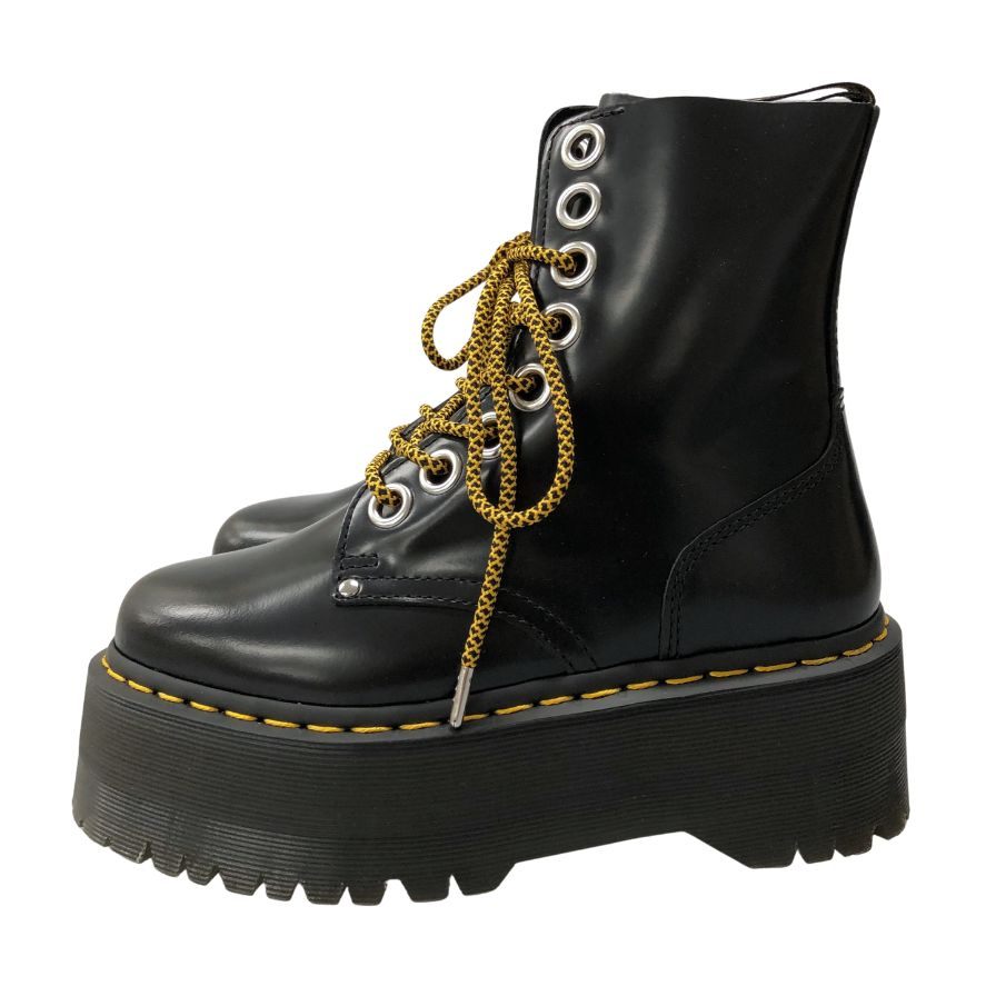 ドクターマーチン ブーツ ジャドン ミックス ブラック 8ホール サイズUK4 DR MARTENS Jadon MAX BLACK 約23.0cm【AFD5】