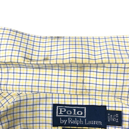 ポロ ラルフローレン チェックシャツ ホワイト系 メンズ サイズ15.5 POLO by RALPH LAUREN【LA】