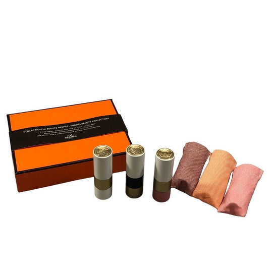 エルメス ルージュ＆リップバーム＆ティンテッドリップバーム 3点セット COLLECTION LA BEAUTE HERMES【AFI26】【中古】