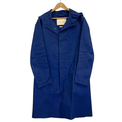 美品◆マッキントッシュ コート ゴム引き フード付き ブルー系 サイズ38 MACKINTOSH 【AFB1】