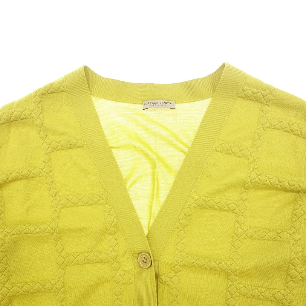 Good condition ◆ Bottega Veneta cardigan ladies yellow wool size 44 BOTTEGA VENETA [AFA4] 