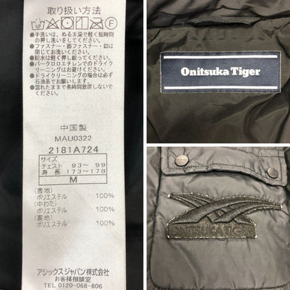 美品◆オニツカタイガー 中綿ジャケット ブラック レディース サイズM Onitsuka Tiger 【AFA5】