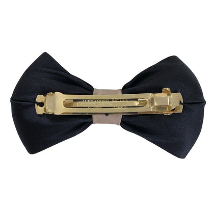 アレクサンドル ドゥ パリ リボンバレッタ 髪留め フランス製 ブラック レディース ALEXANDRE DE PARIS