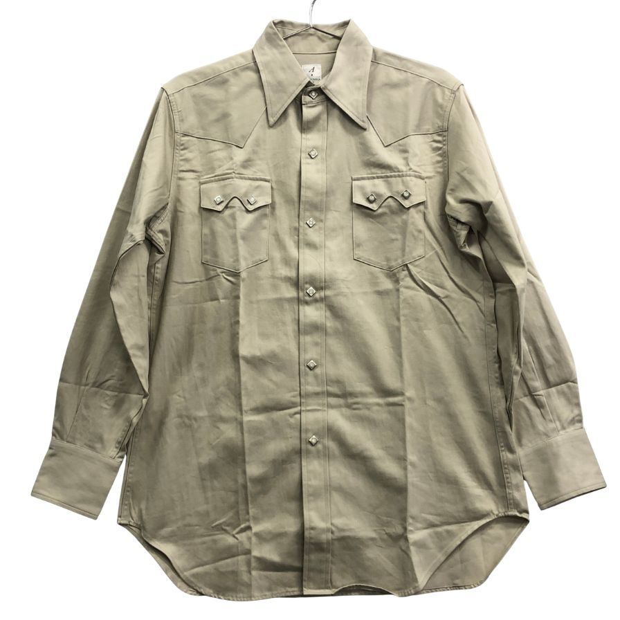 美品◆アナトミカ ハリソンシャツ ベージュ メンズ サイズＭ ANATOMICA 【AFB5】