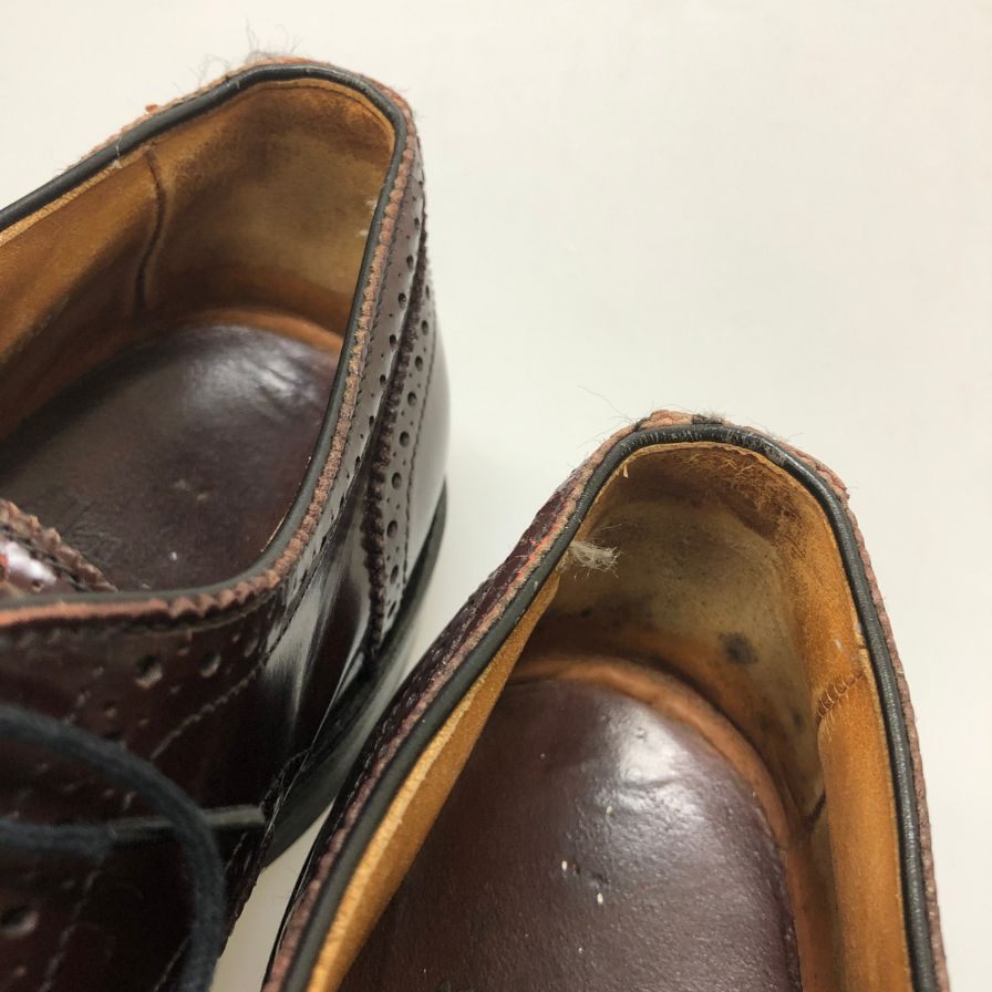 アレンエドモンズ セミブローグ 09087 カーフ ブラウン サイズUS6EEE メンズ Allen Edmonds 約24.0cm【AFC51】