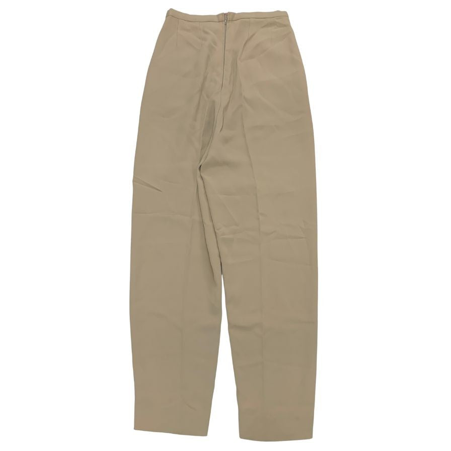 ジョルジオアルマーニ パンツ バックジップ ベージュ レディース サイズ38 GIORGIO ARMANI 【AFB37】