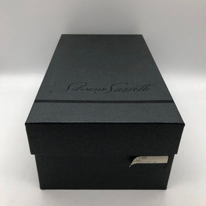 シルバノサセッティ プレーントゥ レザーシューズ ブラック サイズ6 メンズ SILVANO SASSETTI 約25.0cm【AFD13】