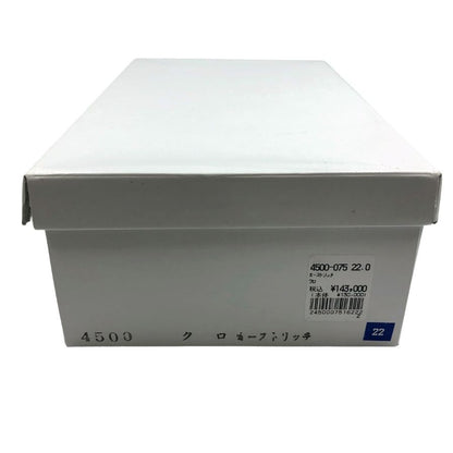 新宿屋 レザーパンプス オーストリッチ 4500-075 ブラック 22.0cm レディース shinjukuya 約22.0cm【7-5】