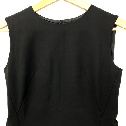 美品◆フォクシー ブティック ワンピース ノースリーブ 16443 ウール ブラック レディース サイズ40 FOXEY BOUTIQUE 【AFB3】