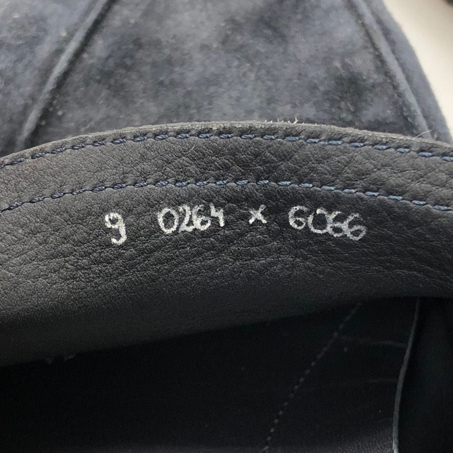 ベルルッティ ドライビングシューズ スエード カリグラフィ ネイビー メンズ サイズ9 Berluti 約27.0cm【AFC30】