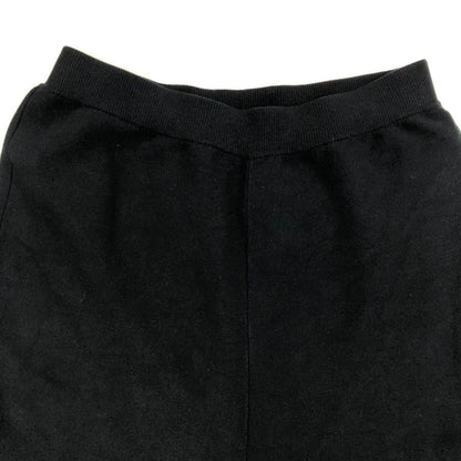 ソブ ダブルスタンダードクロージング ワイドパンツ ニット  レディース サイズ38 ブラック DOUBLE STANDARD CLOTHING 【AFB34】