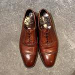クロケット&ジョーンズ レザーシューズ アルバニー アデレード カーフ ブラウン メンズ サイズUK6D Crockett&Jones ビジネスシューズ 約24.5cm【LA】【中古】