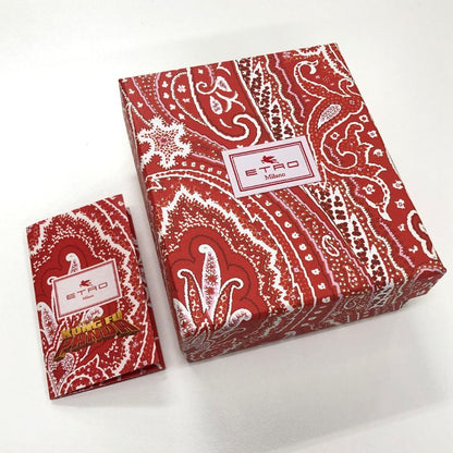 エトロ スカーフ ハンカチ カンフーパンダ レッド系 ETRO【AFI10】