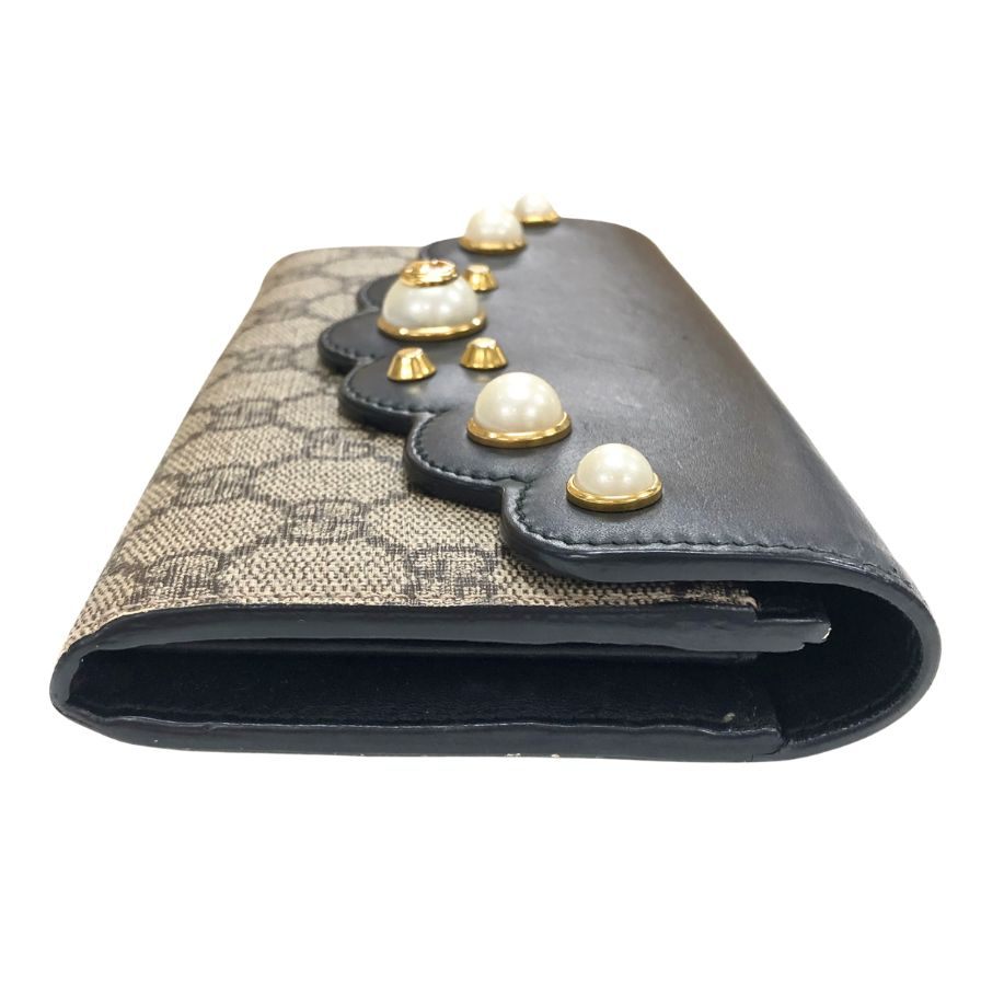 グッチ 長財布 GGスプリーム ブラック ブラック 431474 GUCCI【AFI13】