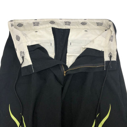 ディッキーズ インスクライブ タトゥー ワイドチノパンツ ブラック サイズXL Dickies INSCRIBE TATTOO 【AFB19】
