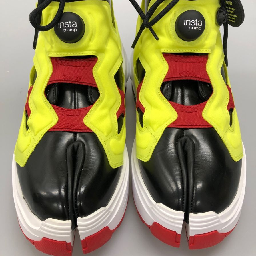 メゾンマルジェラ リーボック スニーカー Tabi Instapump Fury Hi S34WU0024 イエロー系 レディース サイズ41 Maison Margiela Reebok 約26.0cm【AFD8】