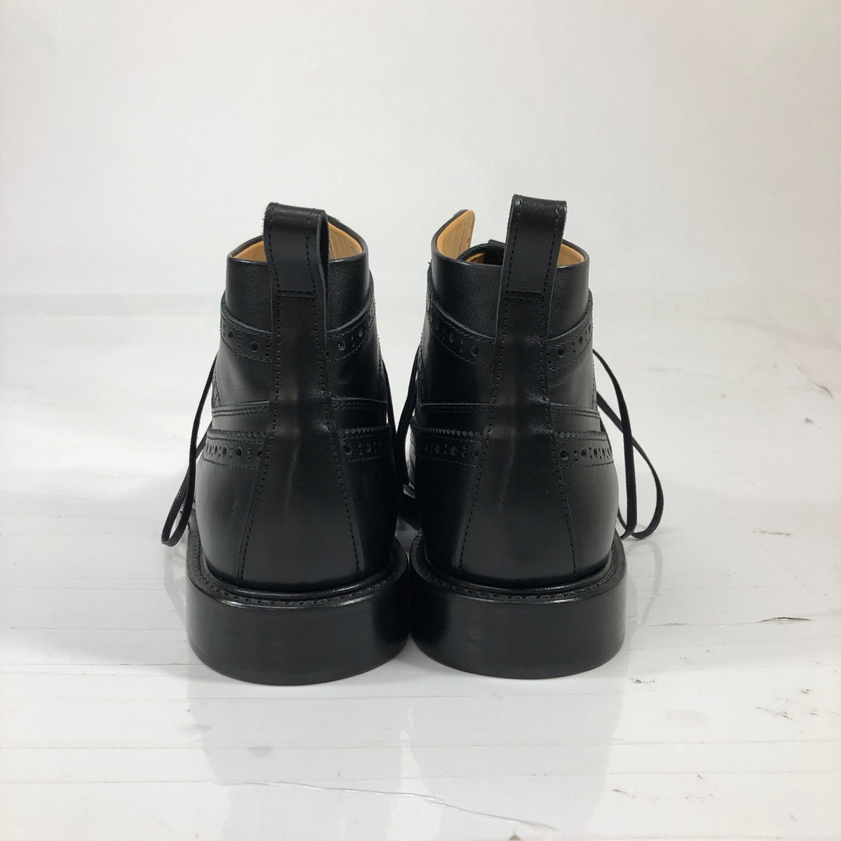 エンダースキーマ レザーブーツ 冗談一 ウイングチップ ブラック サイズ5 メンズ Hender Scheme 約26.5cm【AFD14】