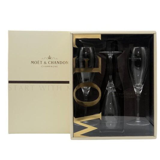 モエシャンドン  シャンパングラス 3脚セット MOET&CHANDON【AFI26】【中古】