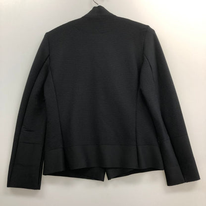 中古◆イッセイミヤケ 一つボタンショートジャケット IM81KD033 レディース サイズ2 ブラック ISSEY MIYAKE 【AFB33】