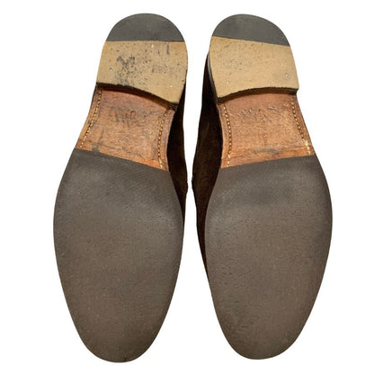クロケット&ジョーンズ ローファー タッセルローファー ヘイリング スエード ダークブラウン サイズ7.5 CROCKETT&JONES  HAYLING 約26.0cm【AFC41】
