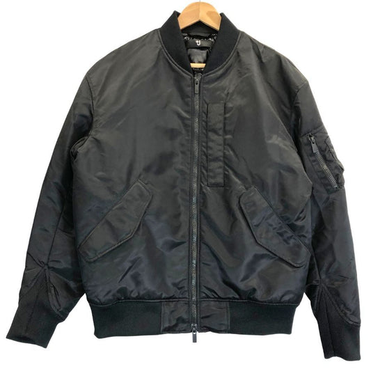 極美品◆ユニクロ +J ハイブリッドダウンオーバーサイズ MA-1 サイズM ブラック uniqlo +J 【AFA10】
