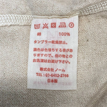 美品◆オールドホームステッダー クルーネック カットソー 長袖 メンズ サイズ44 アイボリー olde homesteader 【AFB46】