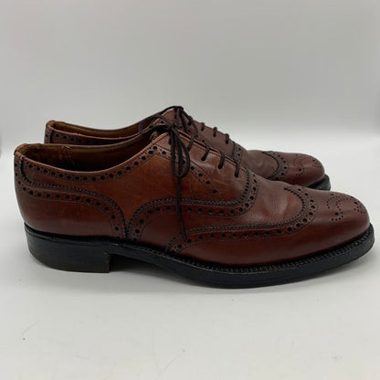 ダックス レザーシューズ ウィングチップ カーフ ボルドー メンズ サイズ10 Daks 約28.0cm【YB6】