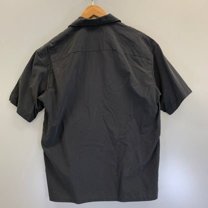 極美品◆ヘリーハンセン オープンカラーシャツ ナイロン ブラック メンズ サイズL HELLY HANSEN 【AFB34】