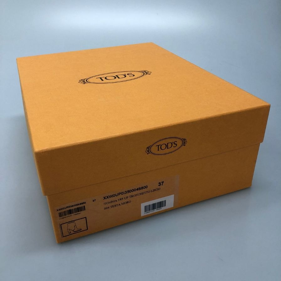 トッズ ブーツ サイドジップ ハイヒール カーフ レディース ブラック サイズ37 TOD'S 約23.5cm【AFD1】