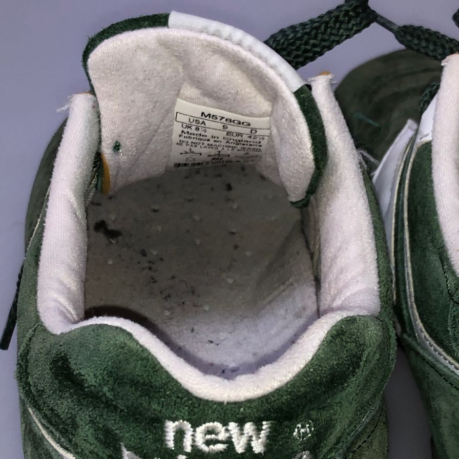 ニューバランス スニーカー M576GG MADE IN ENGLAND スエード サイズ USA9 グリーン New Balance 約27.0cm【AFC35】
