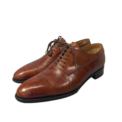 ジョンロブ レザーシューズ プレーントゥ イヤーモデル 2003 サイズUK6.5E ブラウン JOHN LOBB ビジネスシューズ 約24.5cm【LA】【中古】