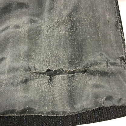 リングヂャケット×カノニコ スーツ セットアップ ストライプ サイズ48 ブラック系 メンズ RING JACKET VITALE BARBERIS CANONICO【AFA24】
