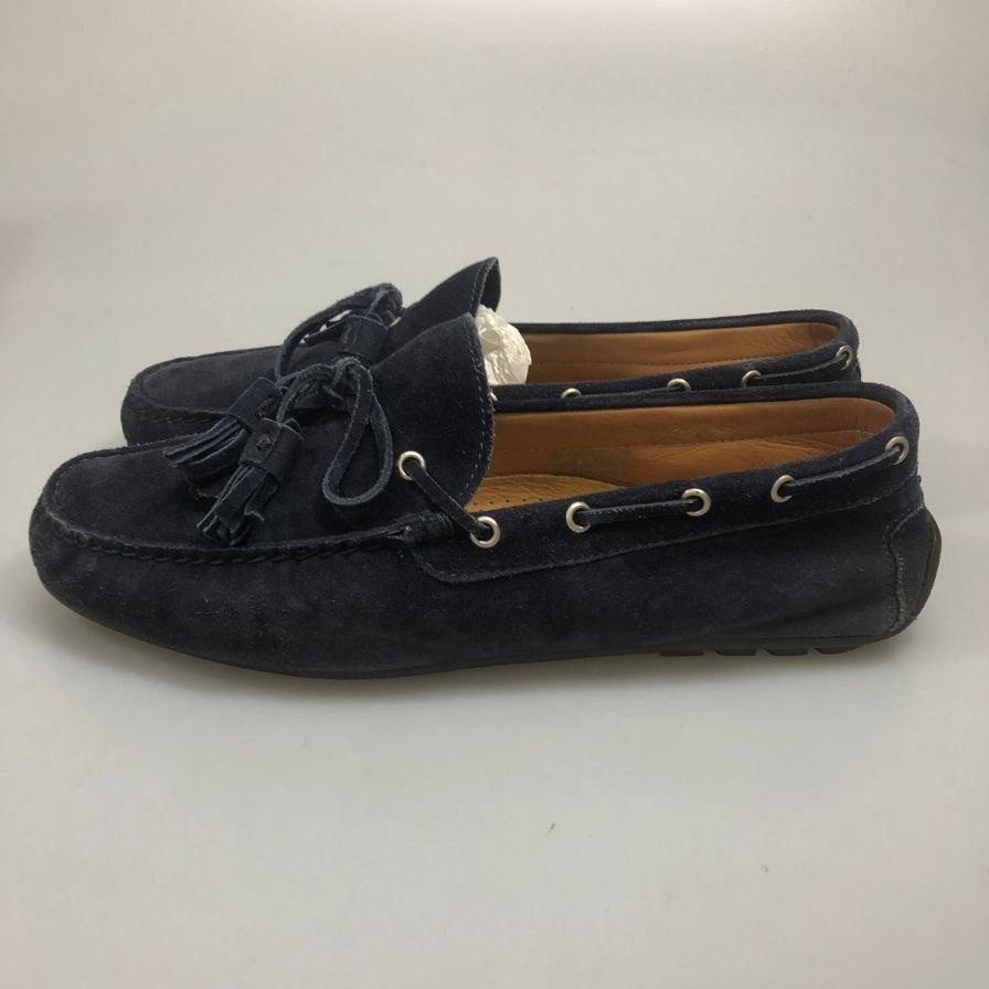ラルフローレン ドライビングシューズ スエード スリッポン タッセル ネイビー サイズUK7.5E RALPH LAUREN 約26.0cm【AFD14】