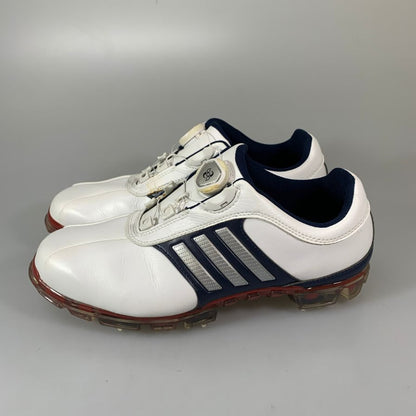 アディダス Q44895 ピュアメタル ボア プラス ゴルフシューズ ホワイト サイズ25.5㎝ メンズ adidas 約25.5cm【YB2】