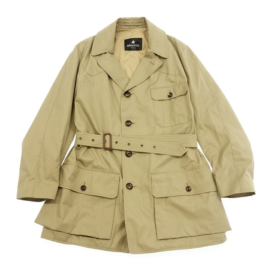 Very good condition ◆Grenfell Hunting Jacket Shooter Grenfell Cross Men's Beige Size 40 GRENFELL shooter [LA] 