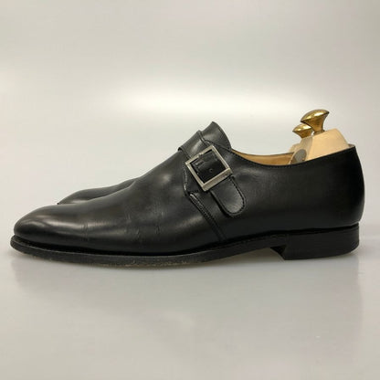 クロケット&ジョーンズ レザーシューズ シングルモンク モンクトン ブラック メンズ サイズ6.5 CROCKETT&JONES MONKTON ビジネスシューズ 約25.0cm【LA】【中古】