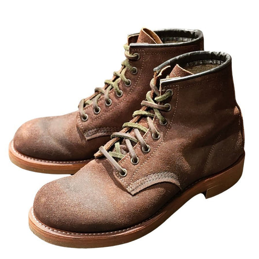 レッドウィング ナイジェルケーボン レザーブーツ 4618 ダークブラウン オイルドヌバック メンズ サイズUS7.5 RED WING Nigel Cabourn ブーツ 約25.5cm【LA】【中古】