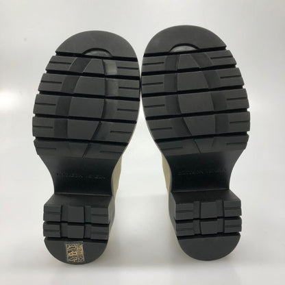 ボッテガヴェネタ ブーツ LUG ANKLE ブラック ホワイト サイズ35 レディース BOTTEGA VENETA 約22.0cm【AFD15-2】