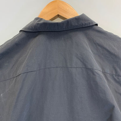 極美品◆ヘリーハンセン オープンカラーシャツ ナイロン ブラック メンズ サイズL HELLY HANSEN 【AFB34】