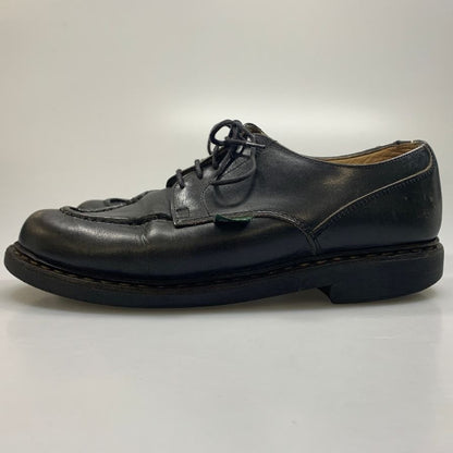 パラブーツ レザーシューズ シャンボード Uチップ リスレザー ブラック サイズUK7.5F PARABOOT 約26.0cm【AFC28】