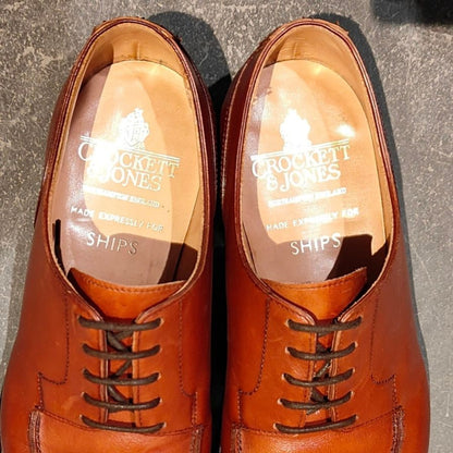 エルメス ジョンロブ製 シングルモンク ジャーヴィス JARVIS カーフ ブラウン サイズ41.5 HERMES JOHN LOBB ビジネスシューズ 約26.5cm【LA】【中古】