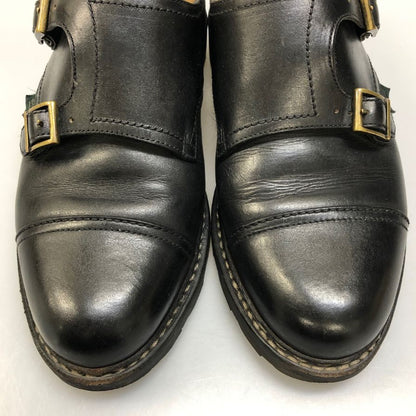 パラブーツ レザーシューズ ダブルモンクストラップ ウィリアム レザー メンズ サイズ5 ブラック Paraboot WILLIAM ビジネスシューズ 約24.0cm【LA】【中古】