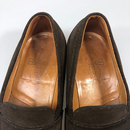ジェイエム ウエストン ローファー スエード ブラウン系 サイズ4.5 メンズ J.M.WESTON 約24.0cm【AFC42】
