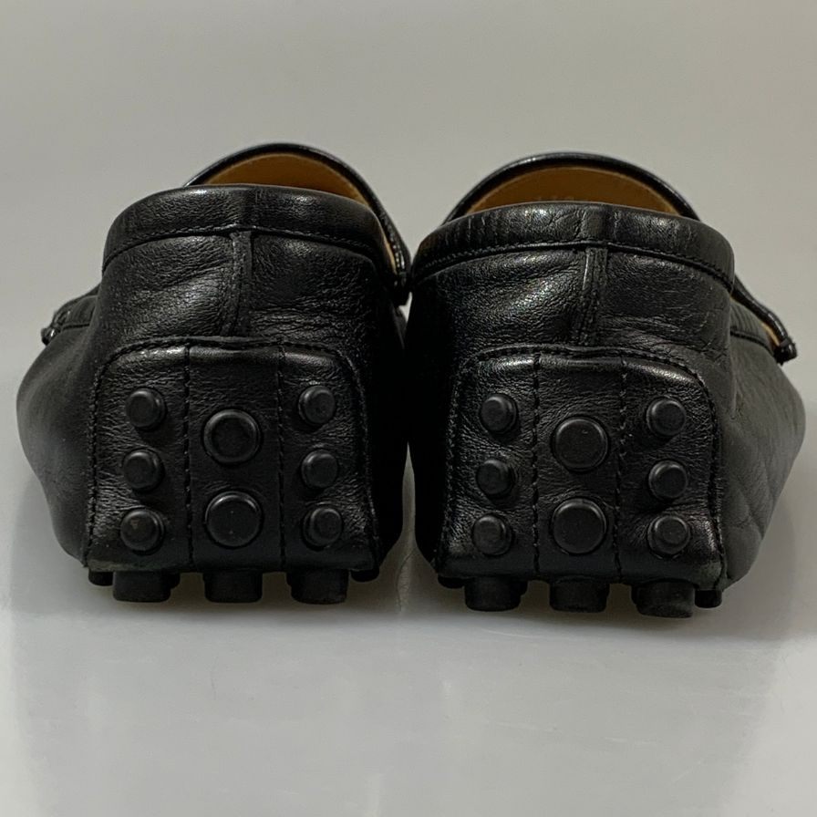 グッチ ドライビングシューズ ローファー 295787 レザー メンズ ブラック サイズ8 GUCCI 約25.0cm【AFC41】