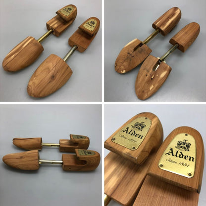 オールデン 932 レザーシューズ 内羽根 プレーントゥ カーフ メンズ ブラック サイズ8 ALDEN ビジネスシューズ 約26.0cm【LA】【中古】