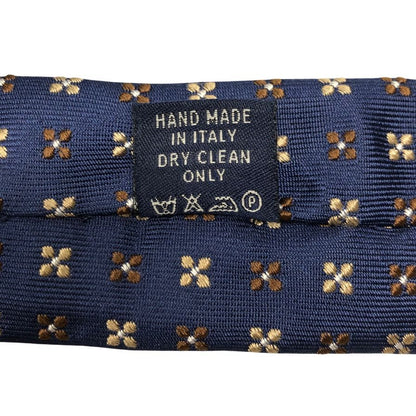 アンジェロフスコ ネクタイ 柄 シルク ネイビー メンズ Angelo Fusco【AFI18】