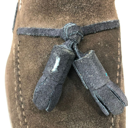 ハケットロンドン タッセルローファー スエード メンズ サイズUK6 ブラウン×ブラック HACKETT LONDON 約25.0cm【AFC48】