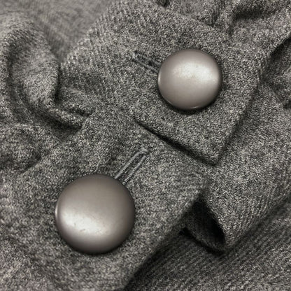 中古◆クリスチャンディオール プレタポルテ ジャケット バンドカラー ウール レディース サイズ7 グレー系 Christian Dior PRET-A-PORTER 【AFB48】