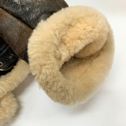 中古◆エーシーコントラクト ムートンジャケット 33H5595 メンズ ブラウン サイズM A.C.CONTRACT 【AFG1】