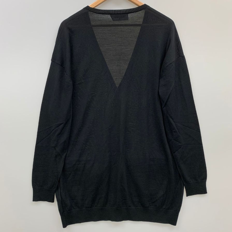 極美品◆ディースクエアード ロング丈トップス カーディガン ゴールドジップ レディース サイズS ブラック Dsquared2 【AFB14】